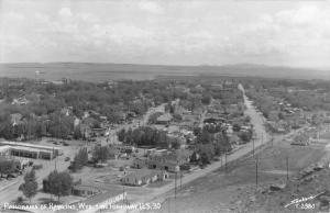 Rawlins Wyoming Panorama Of City Real Photo Antique Postcard K18742