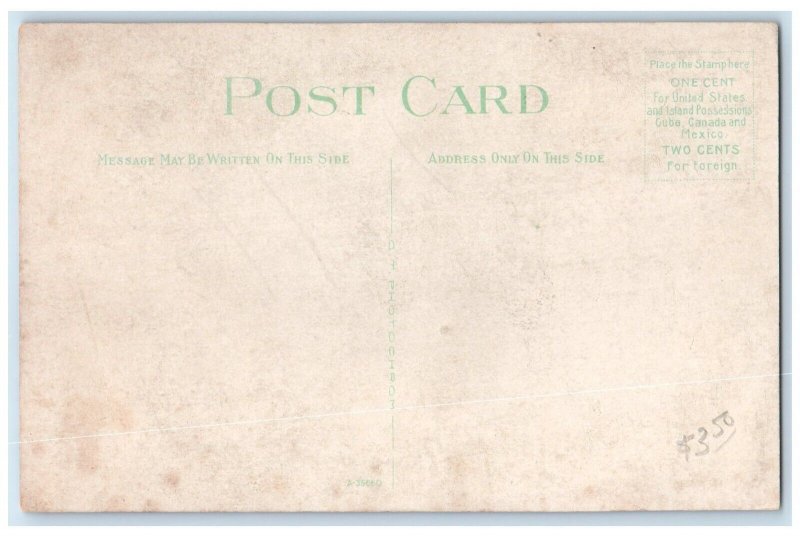 c1910 US Post Office Exterior View Building Chambersburg Pennsylvania Postcard