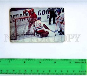 254380 USSR ice hockey ADVERTISING 1985 year CALENDAR