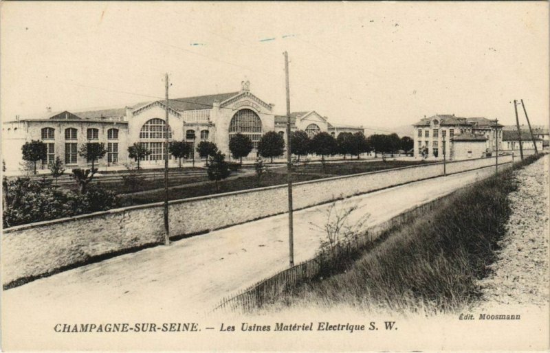 CPA CHAMPAGNE-sur-SEINE - Les Usines Materiel Electrique S. W. (120802)