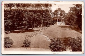 K50/ Cedar Rapids Iowa RPPC Postcard c1910 Band Stand Bever Park 235