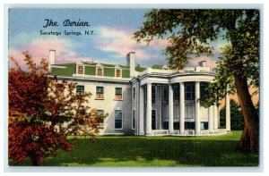 The Dorian Overlooking Saratoga Golf Course Saratoga Springs NY Vintage Postcard
