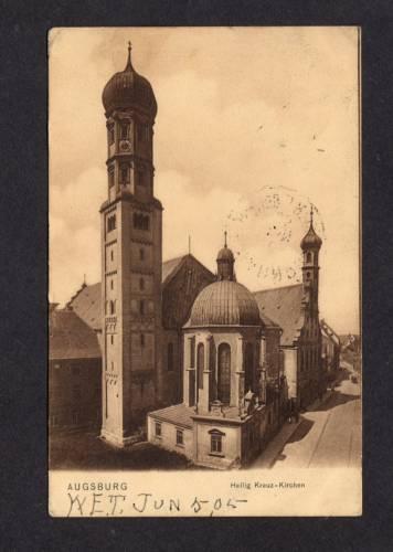 Hellig Kreuz Kirchen AUGSBURG BAVARIA Germany Postkarte