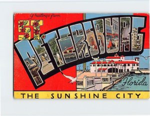 Postcard The Sunshine City, Greetings from St. Petersburg, Florida