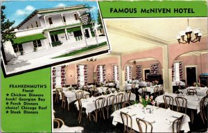 Postcard Multiple Views of McNiven Hotel in Frankenmuth, Michigan