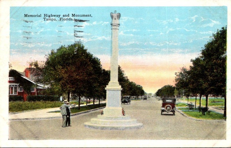 Florida Tampa Memorial Highway and Monument 1927