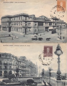 Argentina Buenos Aires avenida Leandro N. Alem - Casa de Gobierno tramway 1928 