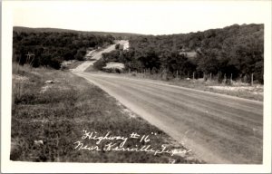 Real Photo Postcard Highway 16 near Kerrville, Texas