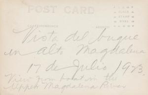 RPPC Vista del Buque - Upper Magdalena RIver, Colombia