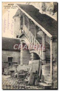 Old Postcard Meaux Cathedral old Stair Chapter