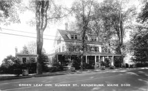 Kennebunk Maine~Green Leaf Inn on Summer Street~c1950s RPPC-Postcard