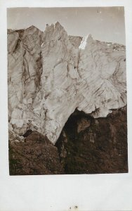 Mountaineering Austrian Alps glacier real photo postcard c.1920s