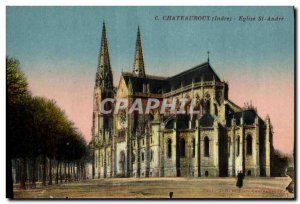 Postcard Chateauroux Old Church St Andre
