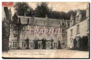Postcard Old Chateau Usse the Honor Court