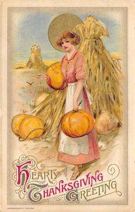 Hearty Thanksgiving Greetings Postcard