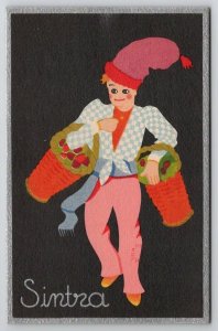 Sintra Portugal Costumes Vendedor De Morangos No.71 Colorful Postcard N24