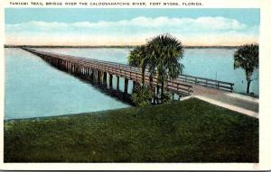 Florida Fort Myers Tamiami Trail Bridge Over The Caloosahatchee River