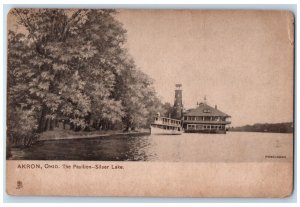 1910 The Pavilion Silver Lake Akron Ohio OH Collotype Tuck Art Postcard