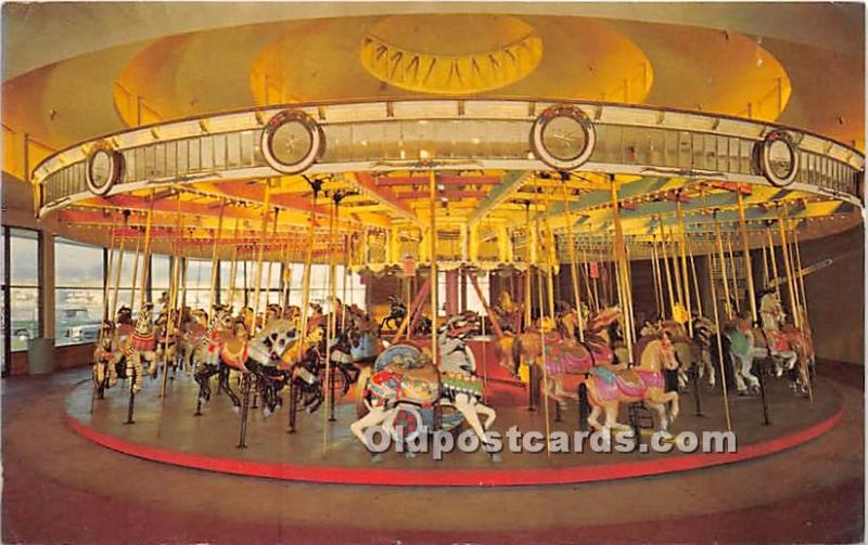 Santa Cruz Beach Boardwalk Merry Go Round Santa Cruz, California, CA, USA 1980 