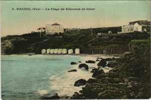 CPA Bandol La Plage de Renecros en hiver FRANCE (1098064)