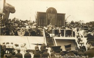 RPPC: Catholic High Mass at Balboa Park CA Panama-California Expo 1915 Unposted