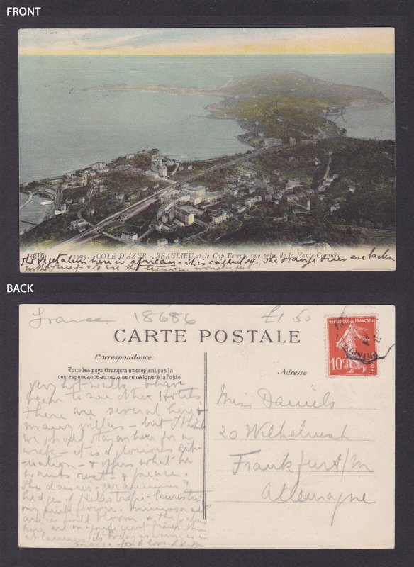 FRANCE, Postcard, Beaulieu-sur-Mer, General view