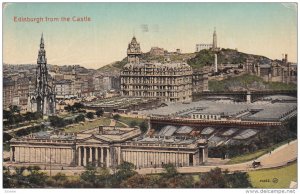 EDINBURGH, Scotland, PU-1923; Edinburgh From The Castle