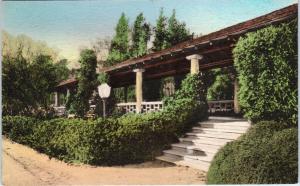 PEBBLE BEACH, CA California  COTTAGE ROW at Del Monte Lodge 1945  Postcard