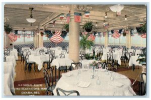 c1940's National Room Hotel Blackstone Roof Omaha Nebraska NE Unposted Postcard