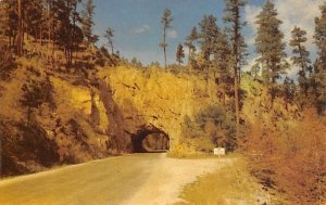 Tunnel on Highway US 16 Near Keystone and Mount Rushmore Memorial Black Hills...