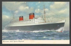 Ca 1907 PPC* VINTAGE CUNARD LINE STEAMER QUEEN ELIZABETH MINT