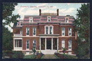 Governor's Mansion Annapolis MD unused c1910's
