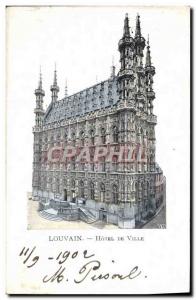 Postcard Old Leuven Hotel De Ville