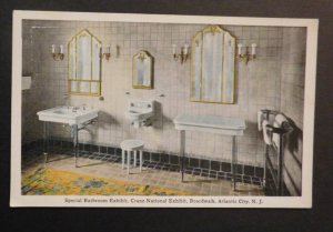 Mint USA Postcard Special bathroom Exhibit Cran National Boardwalk Atlantic City