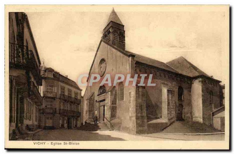 Vichy Postcard Ancient Church St Blaise