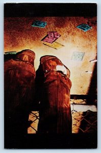 Phoenix Arizona AZ Postcard Dinty Moore's Knotty Pines Mural Room c1960 Vintage