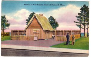 Replica of First House Erected by Plymouth Plantation Plymouth, Massachusetts