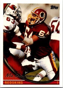 1994 Topps Football Card Mo Elsworth Washington Redskins sk21434