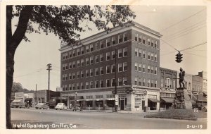 J45/ Griffin Georgia RPPC Postcard c1940s Cline Hotel Spalding  347