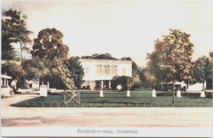 Indonesia Residentswoning Semarang Java Vintage Postcard C077