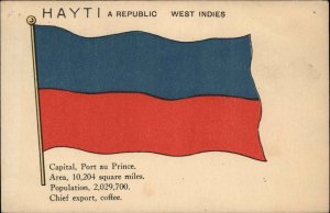 National Flag Country Series No Publ. c1910 Postcard HAITI