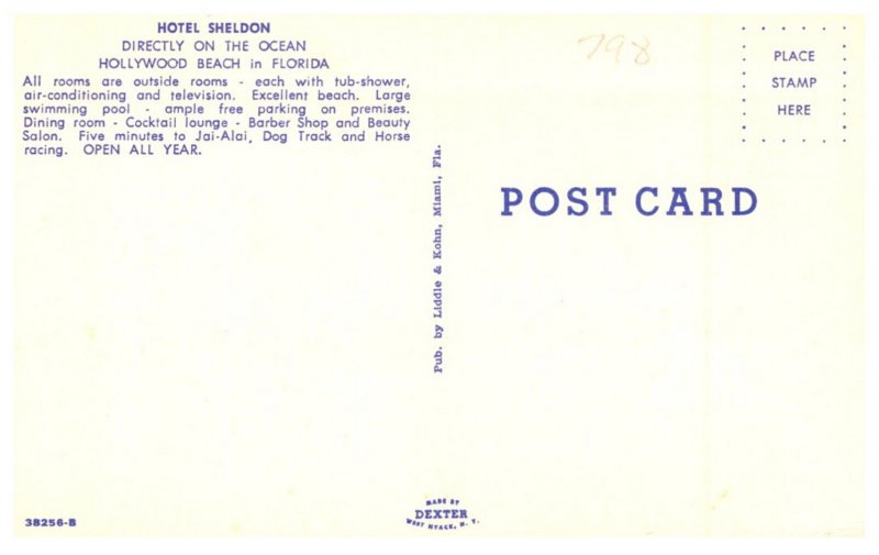 Florida   Hollywood Beach Hotel Sheldon