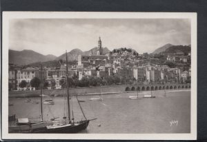 France Postcard - Menton - La Vieille Ville Au Loin Le Massif Des Alpes T7697