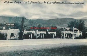 CO, Colorado Springs, Colorado, El Patio Lodge Motel, Colourpicture No D1753