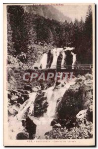 Old Postcard The High Pyrenees Cauterets Cascade Lutour