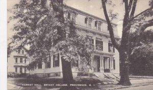 Rhode Island Providence Bryant College Harriet Hall