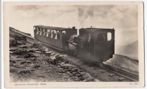 Wales; Snowdon Mountain Train RP PPC By Salmon c 1950's, Unposted 