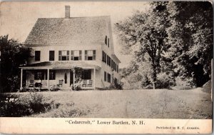 Antique Postcard Cedarcroft Lower Bartlett, New Hampshire KJ4