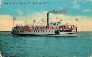St Johns River Steamer City of Jacksonville, No A-21415 