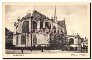 Old Postcard Montargis The apse of the Church